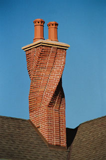 A spiral chimney we built.
